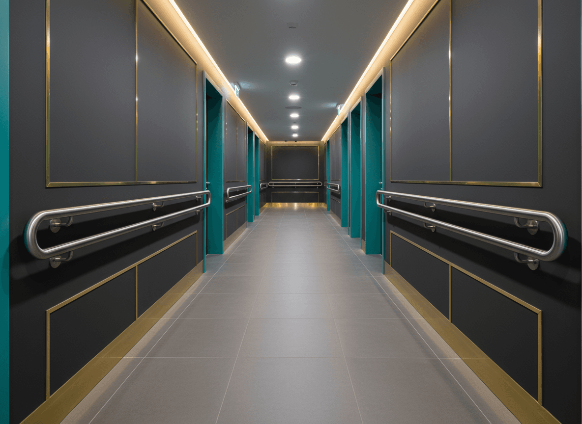 Barrierefreies Geländer