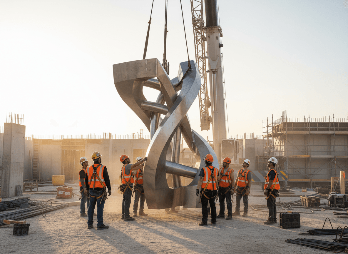 Montage einer Sonderkonstruktion